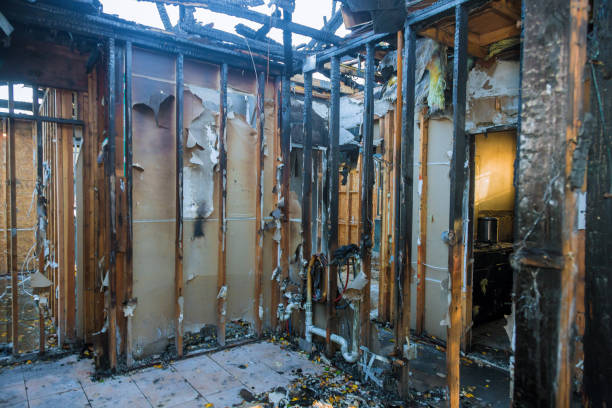 Professional Fire Damage Removal technician working in Teviston, CA
